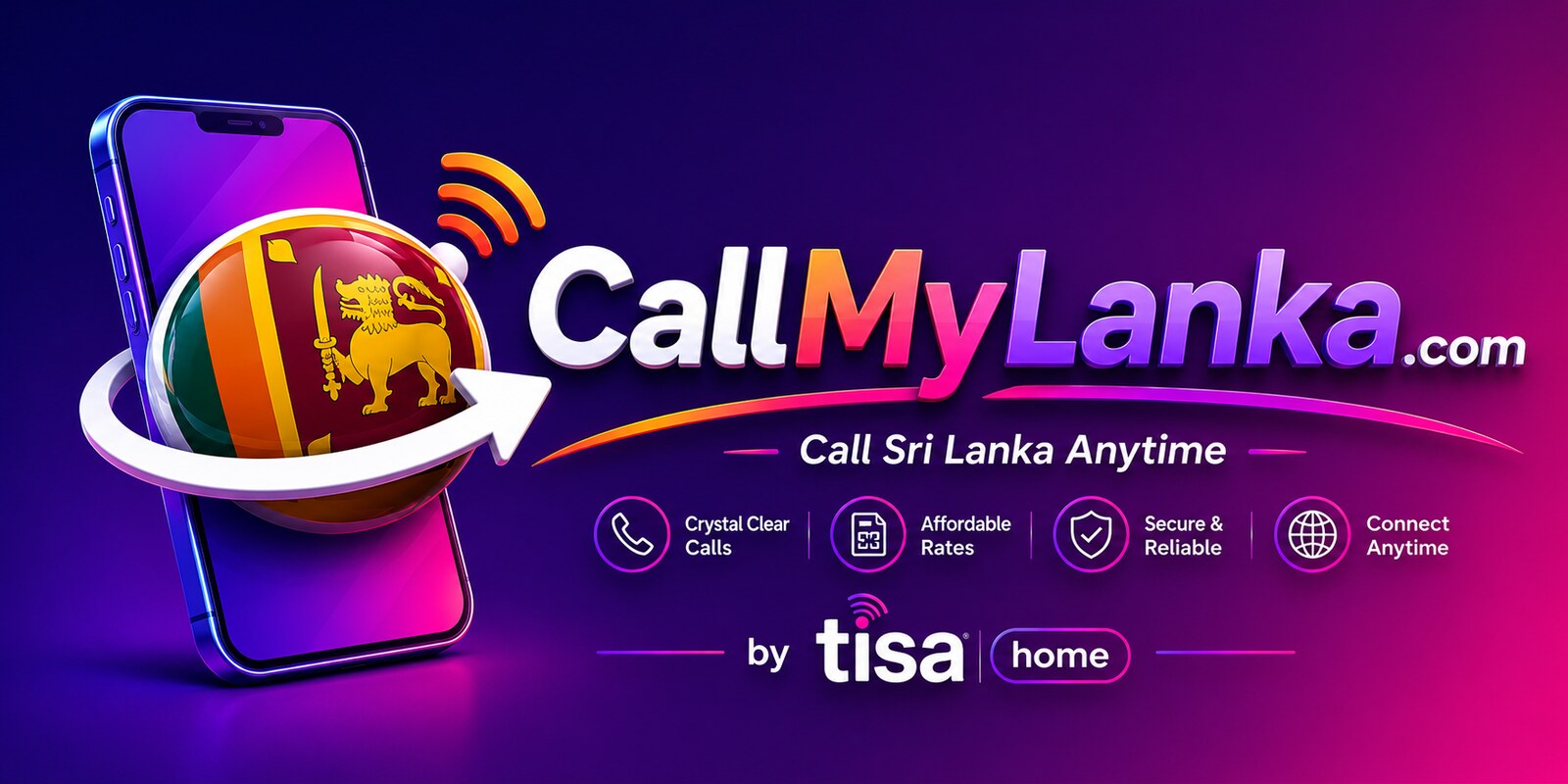 CallMyLanka - call Sri Lanka from the UK for 14p per minute with the TISA Home app